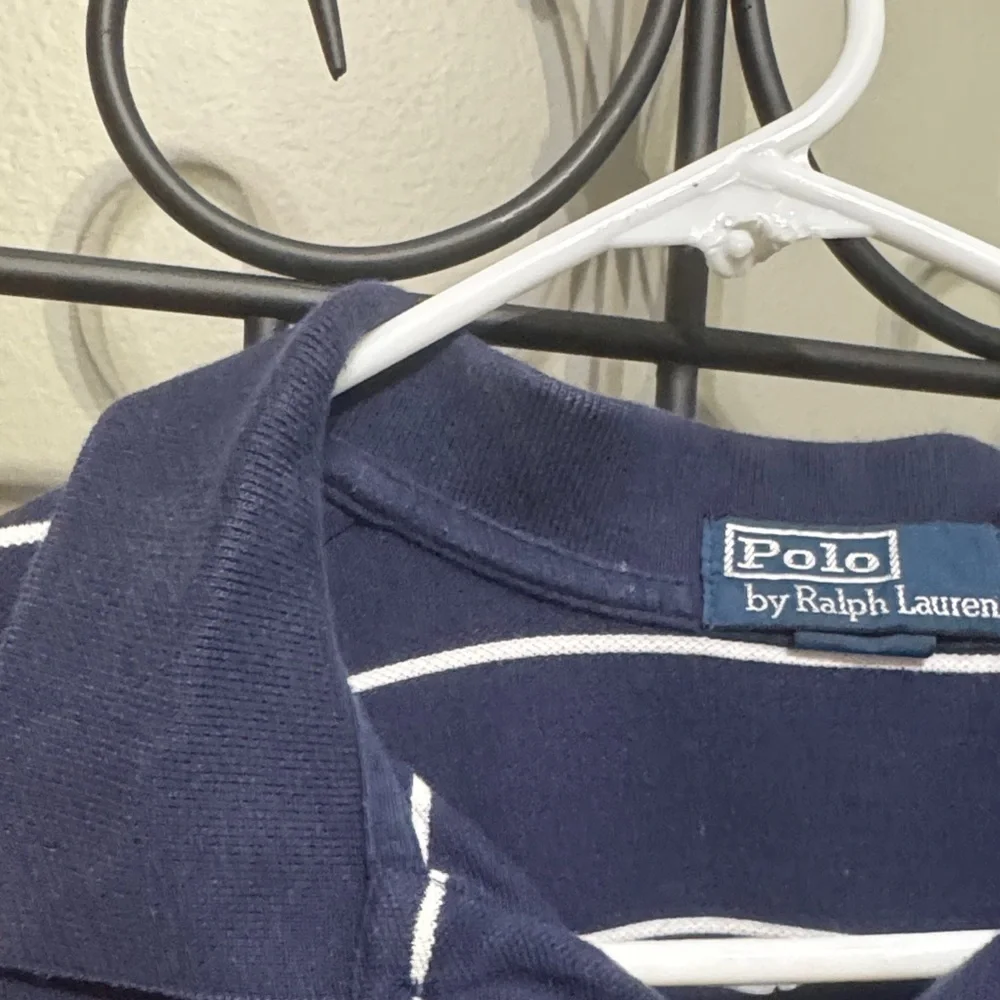 Polo by Ralph Lauren Men's Navy Striped Shirt XL